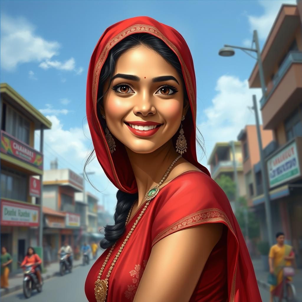 Bengali Woman in Dhaka: A Realistic Portrait