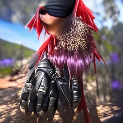 Edgy Anime Villain in Cyberpunk Style