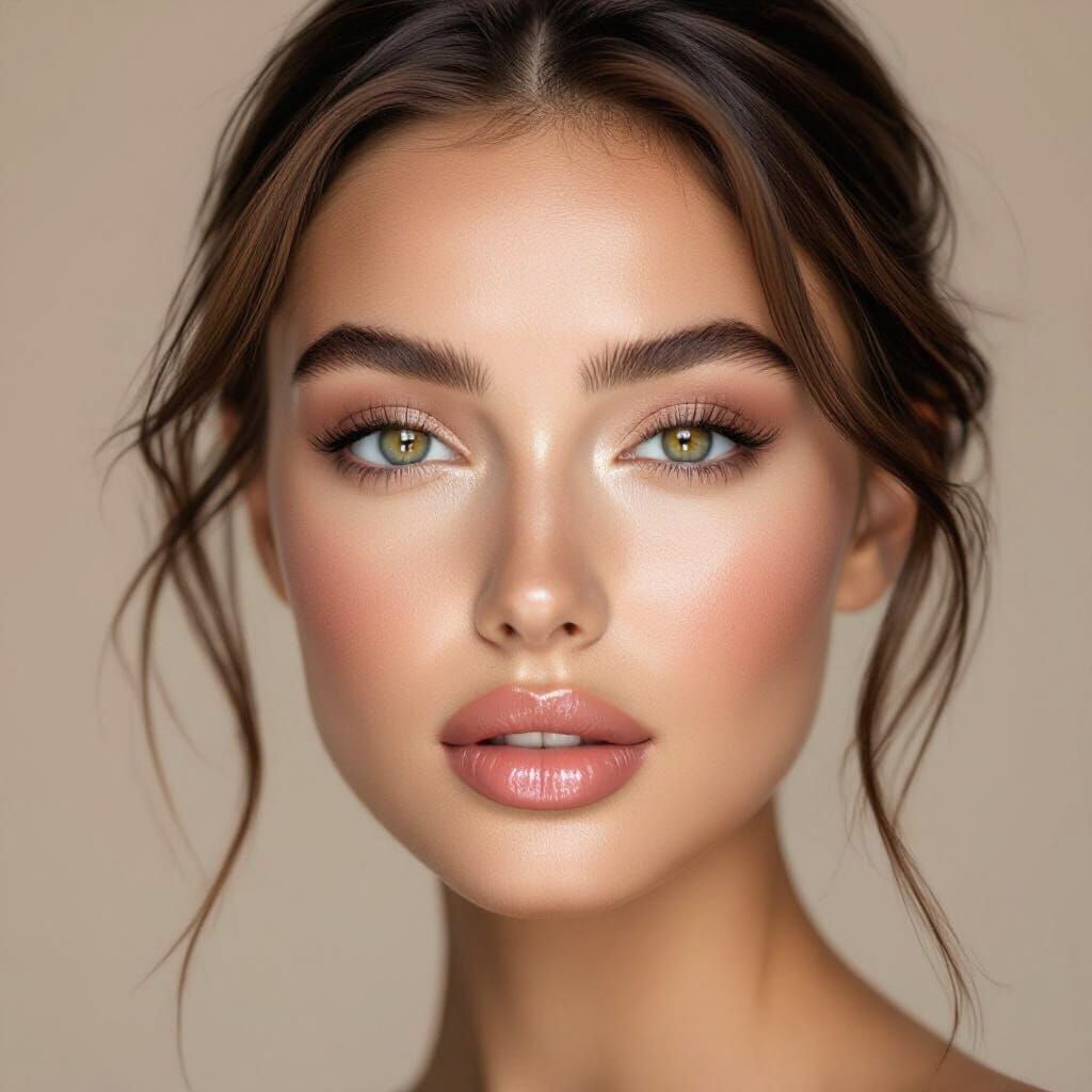 Ultra-Realistic Portrait of a Woman with Flawless Skin