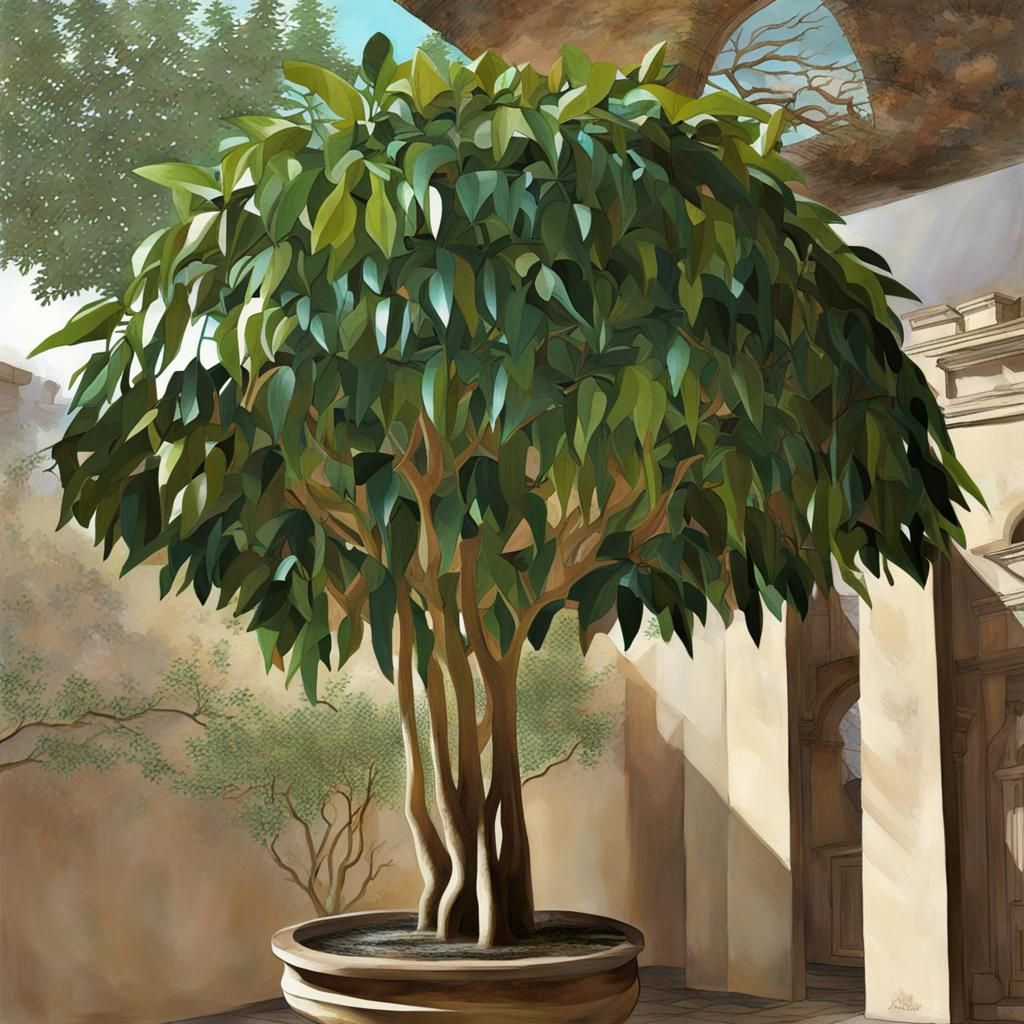 Umbrella Tree in Mannerism Style