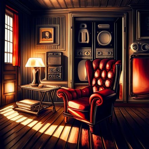 Steampunk Appliances Devour a House in Giger Style