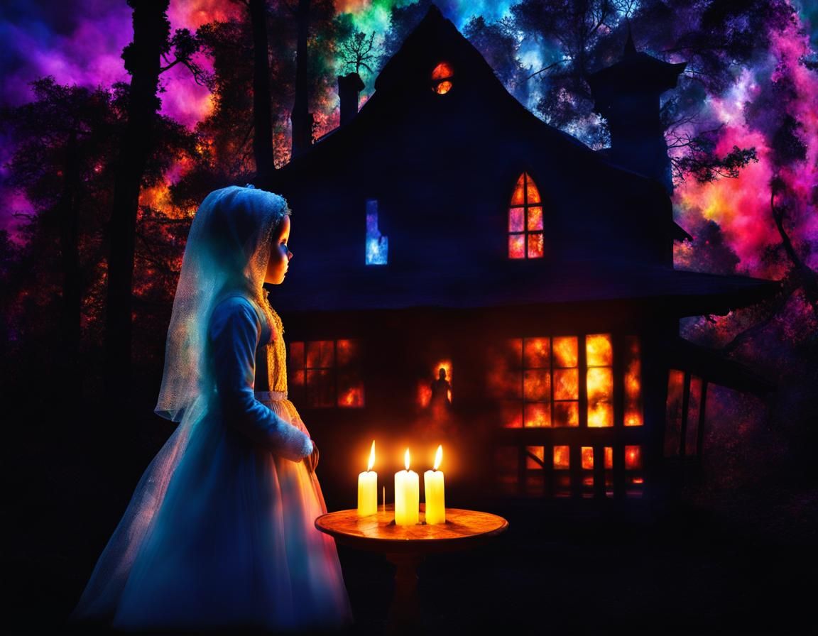 Eerie Encounter: Praying Doll and Ghost Apparition