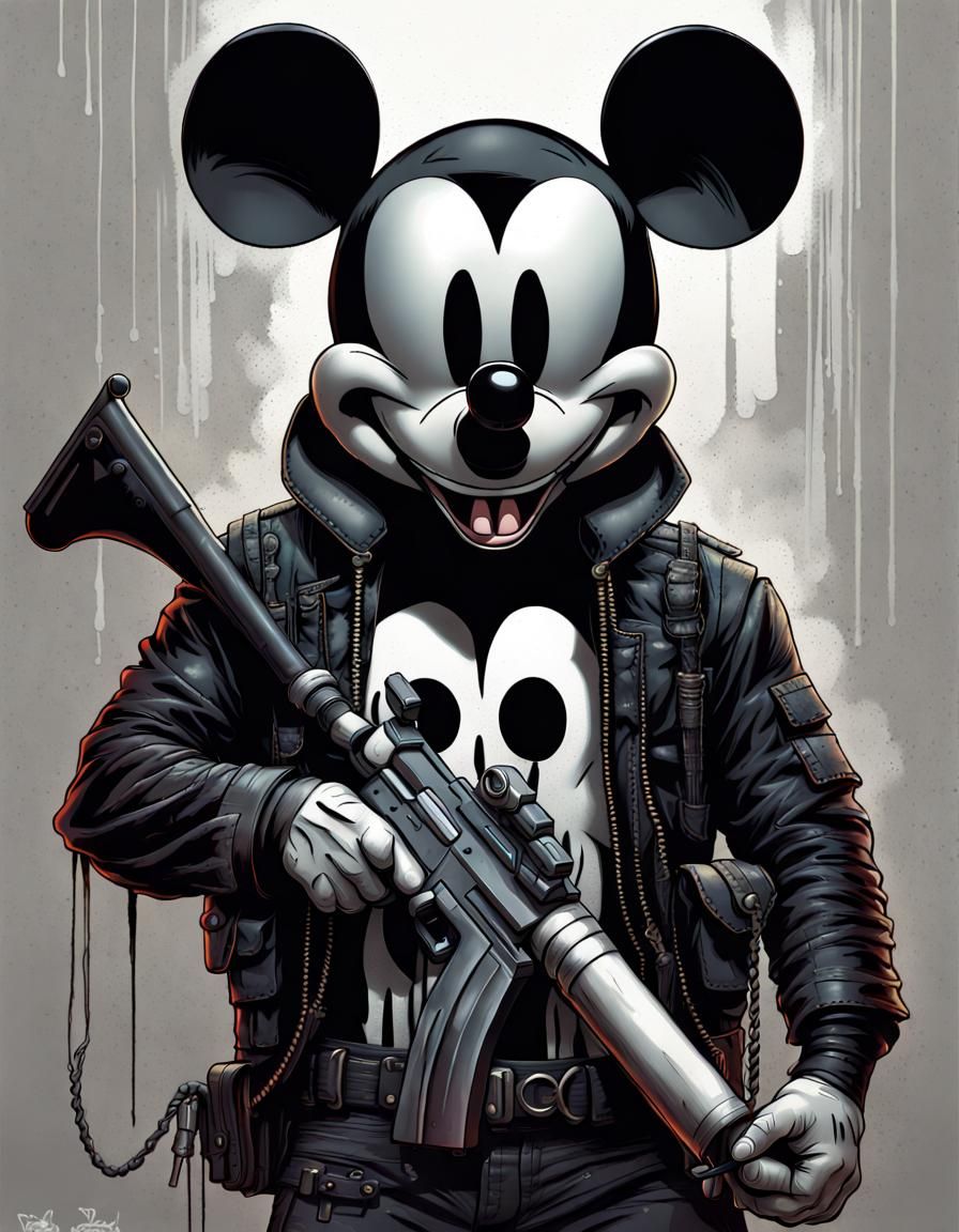 Mickey Mouse as The Punisher