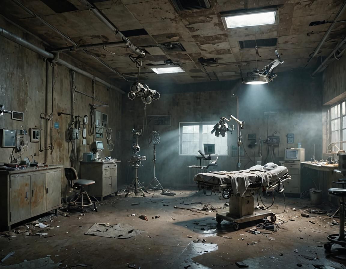 Post-Apocalyptic Operating Room in Digital Matte Painting