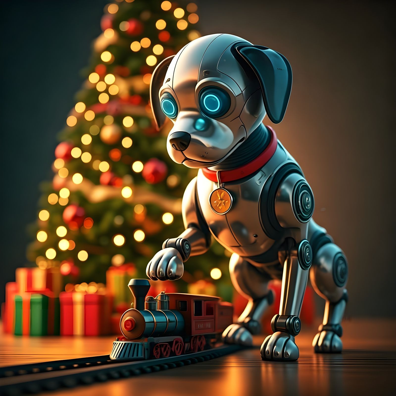 Robot Puppy's Christmas Morning Surprise
