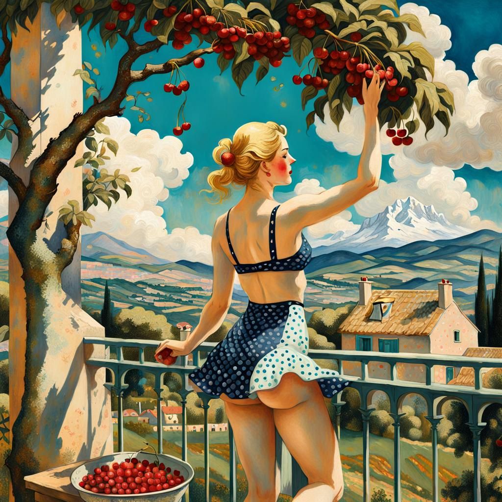Juicy cherries