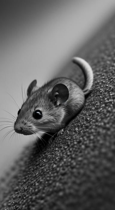 Tonalism Close-Up of a Baby Mouse