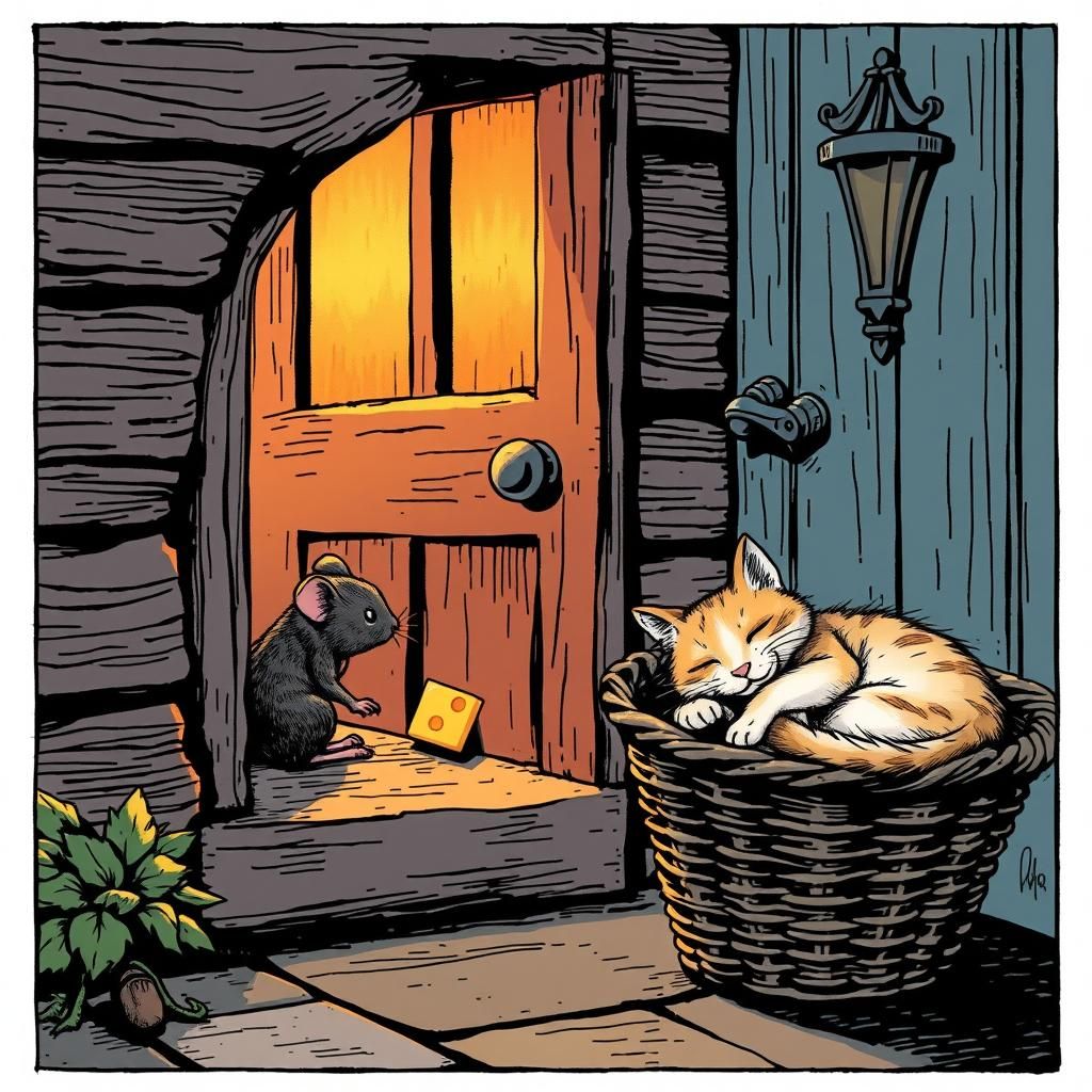 jetzt aber schnell bevor die Katze aufwacht