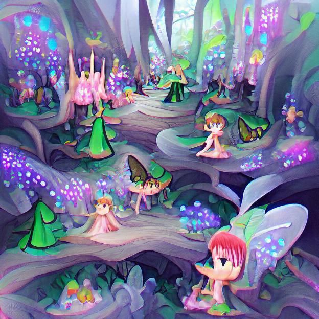 Enchanted Fairy Forest Landscape