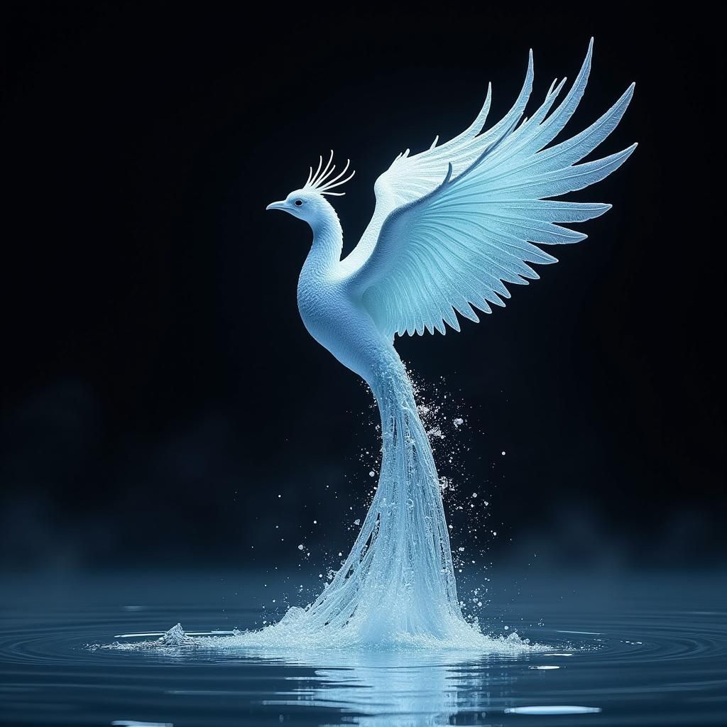 Water Phoenix Rising from the Sea