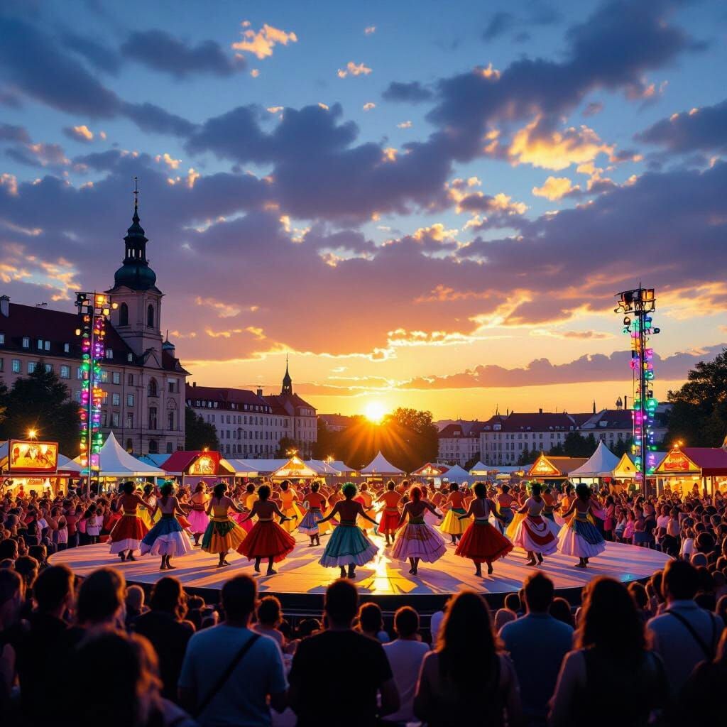 Coburg Samba Festival at Golden Hour: Impressionistic Grands...