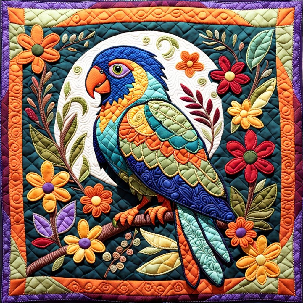 Parrot quilted