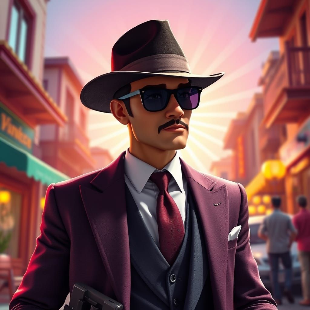 Charismatic Chuntaro Showcases Style in Vibrant Neighborhood