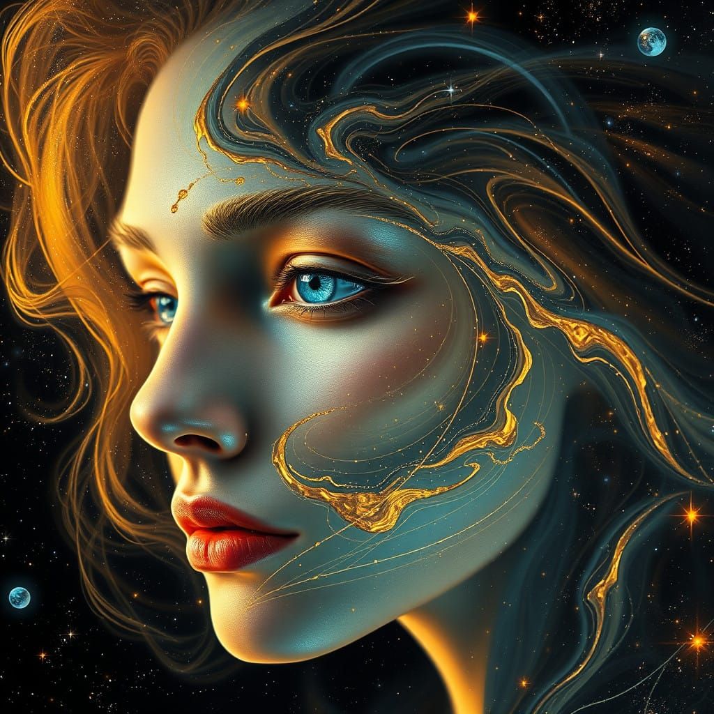 Ethereal Goddess of the Cosmos