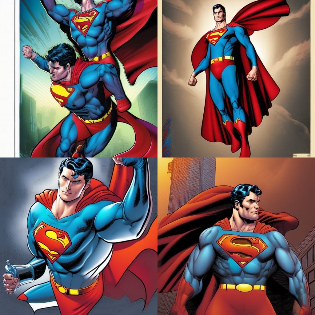 Superman Comic Book Art by Brooks and Mumford