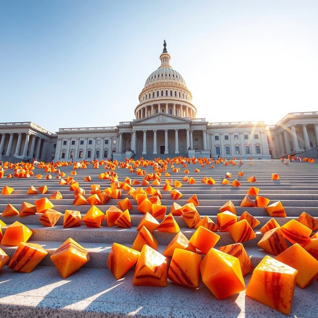 Surreal Fantasy Humbugs Adorn the United States Capitol in W...