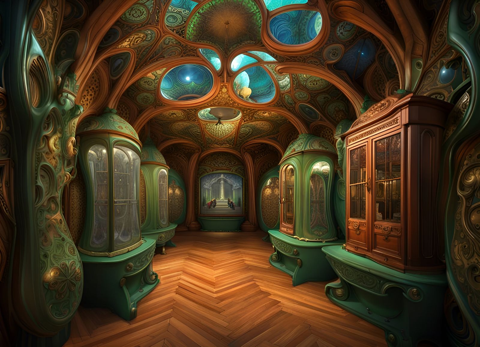 Ornate Virtual Museum Hall of Lost Hopes