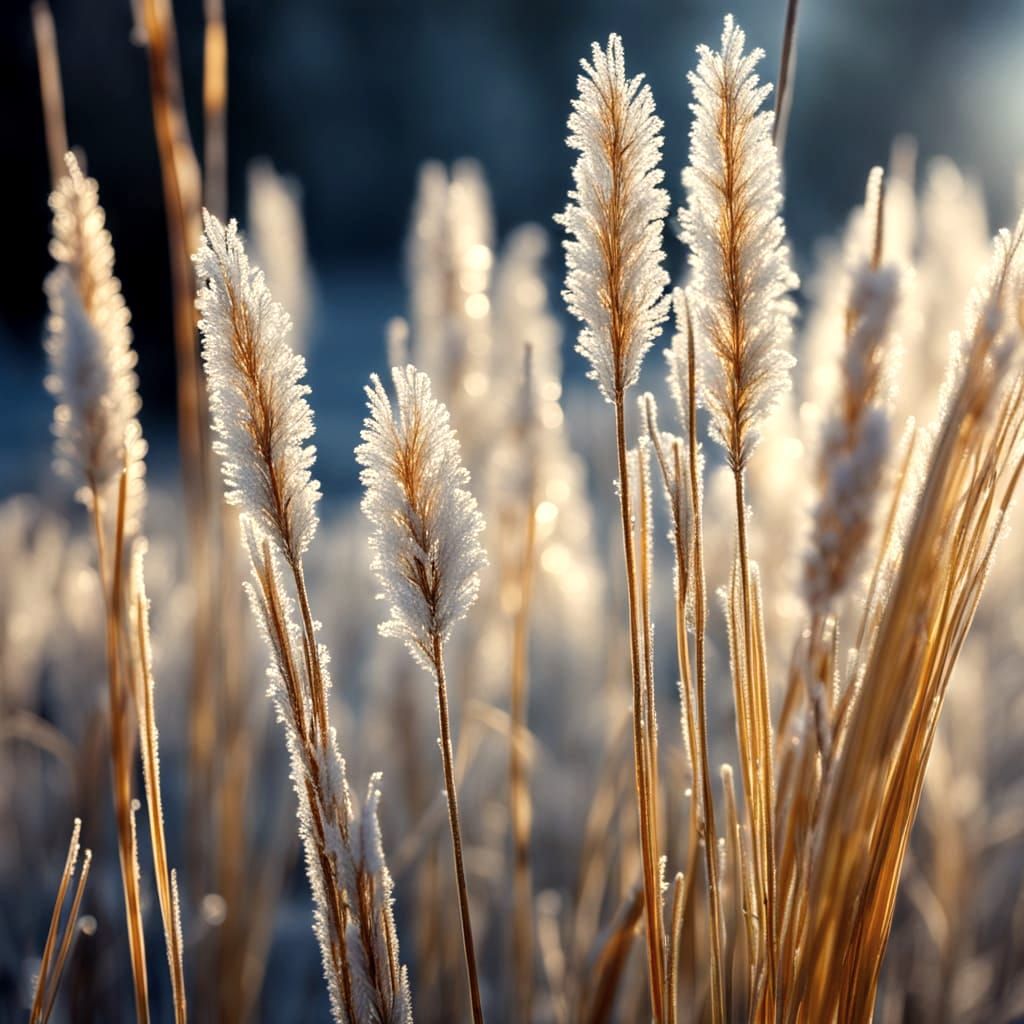 Sunbeam on Frosty Reed