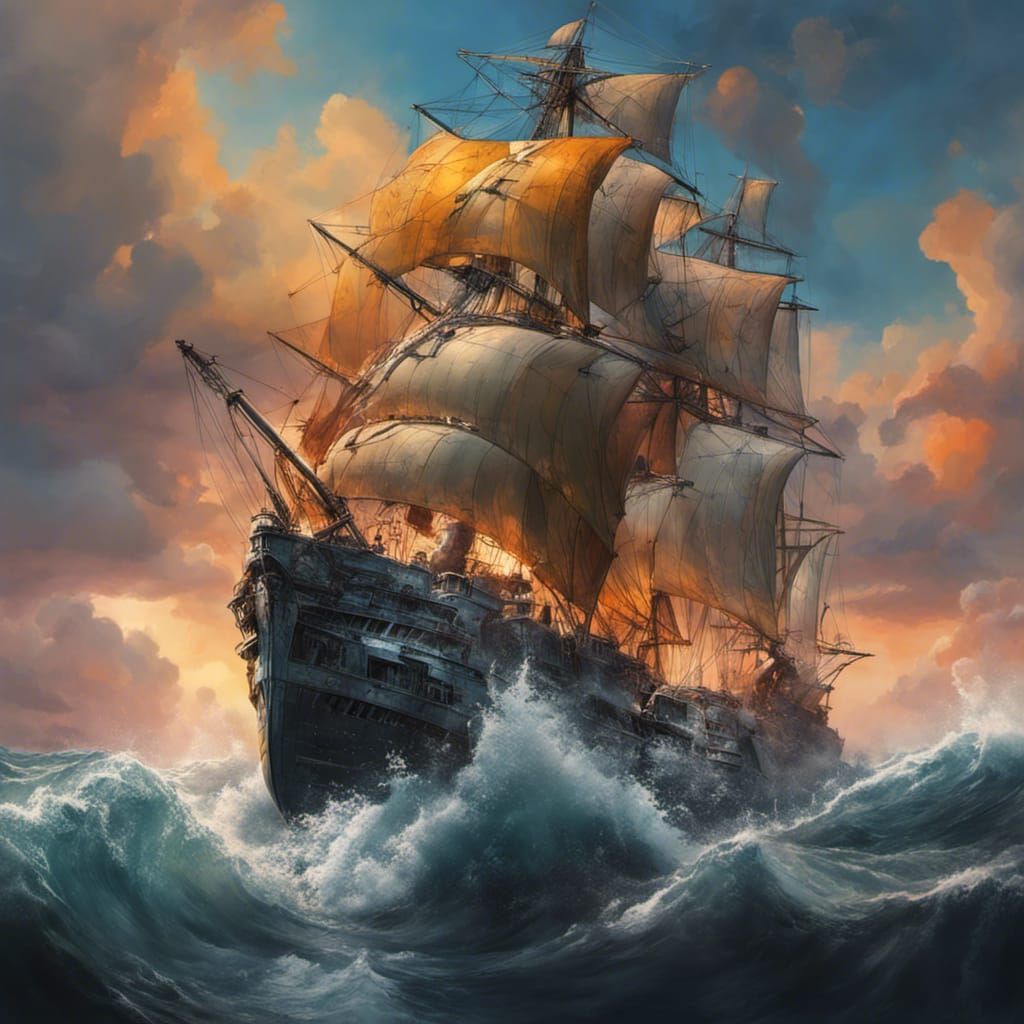 Hyperrealistic Portrait of Ferdinand Magellan in Splash Art