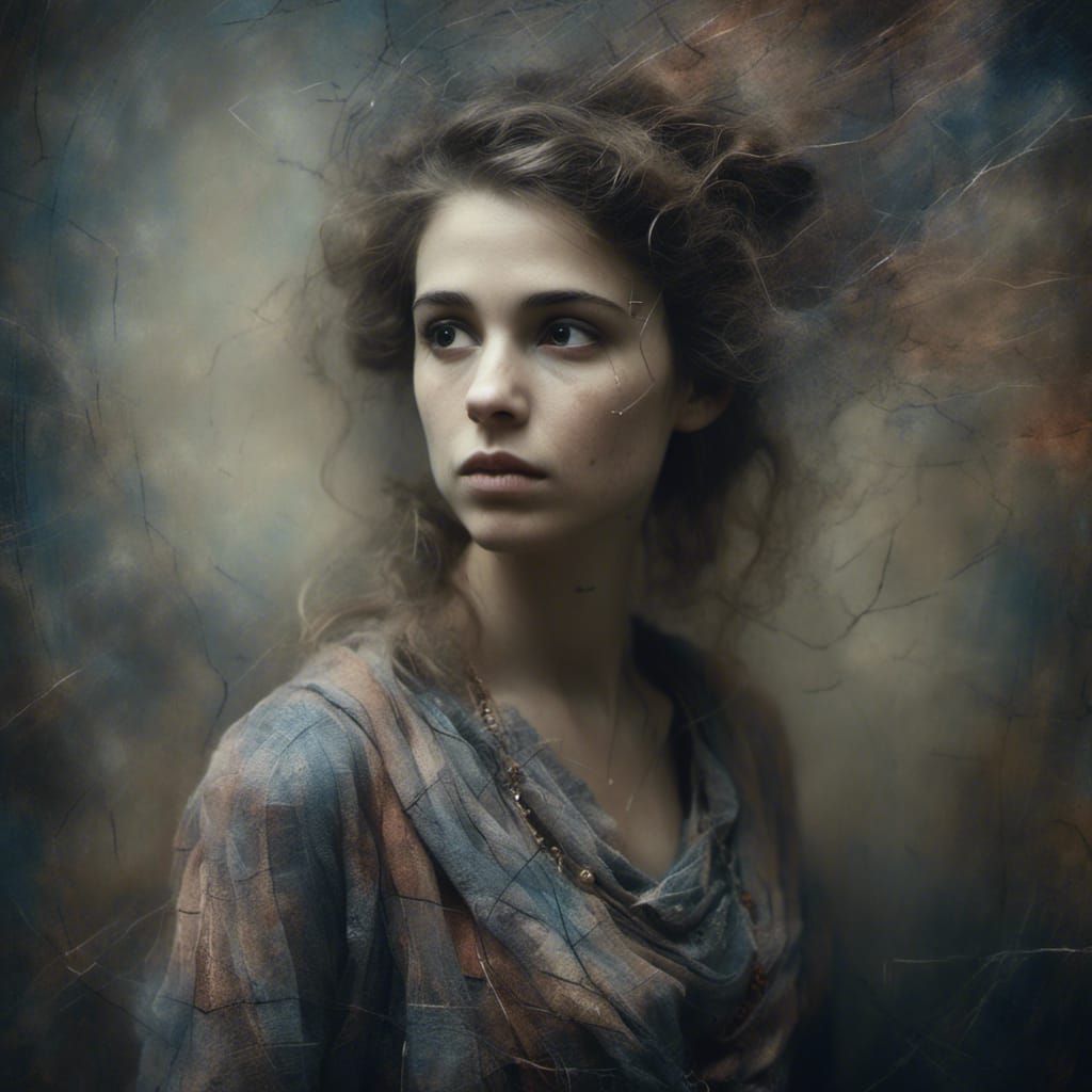 Belle Epoque Woman Portrait in Ambient Light