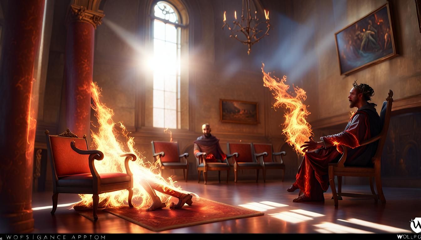 Infernal Waiting Room: Renaissance Concept Art