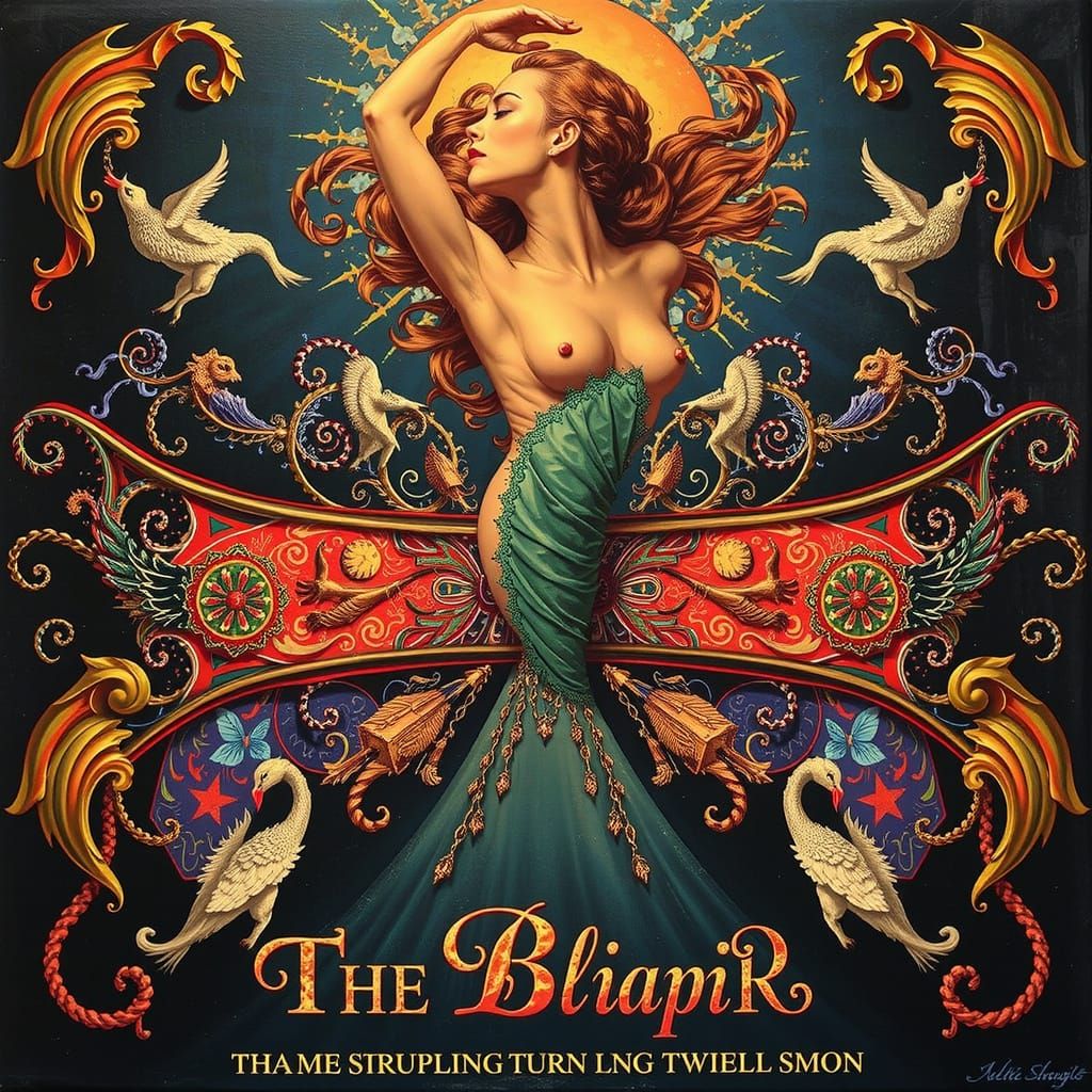 Abstract Swirling and Warping Forms in Motion