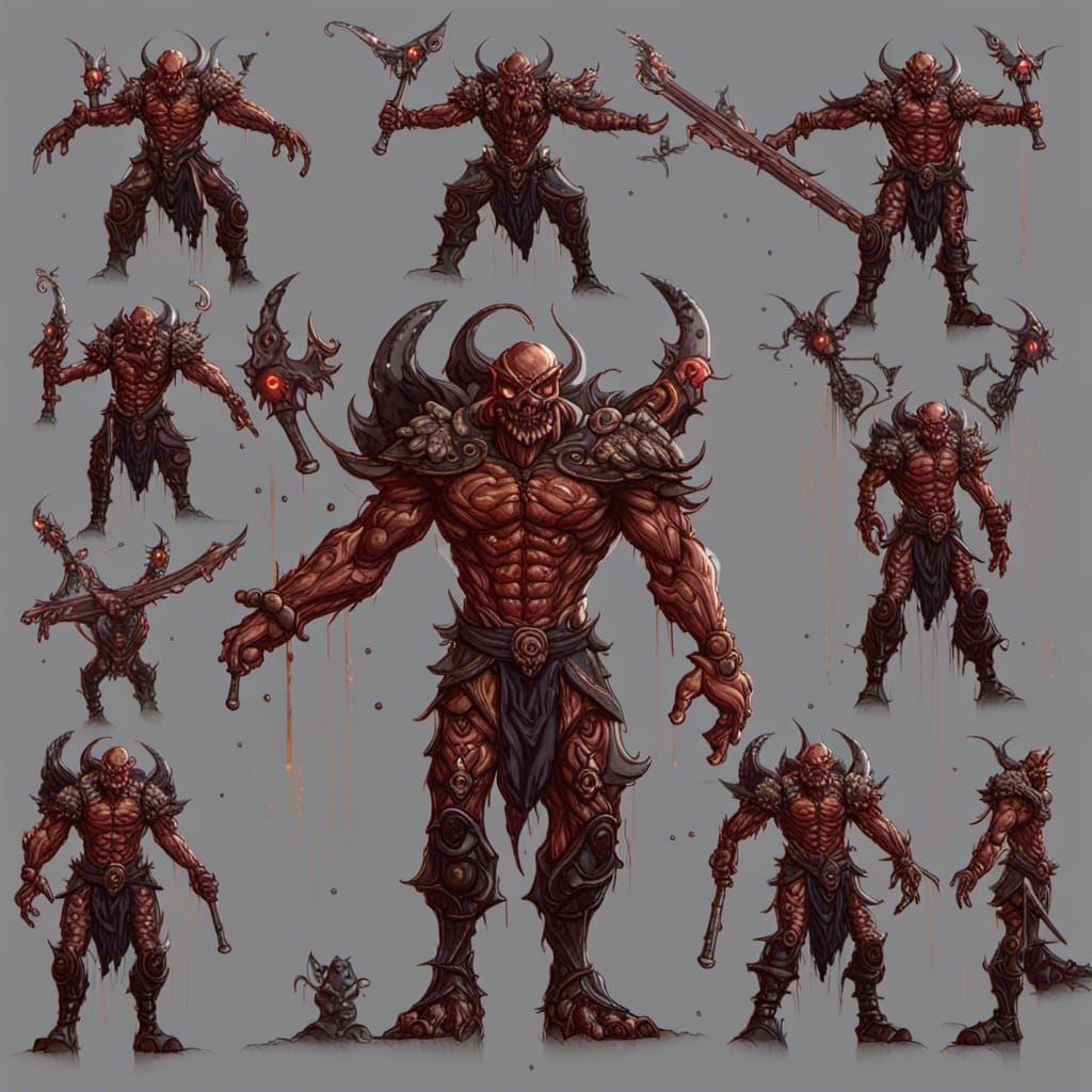 Demon Soldier Sprite Tile for Doom 2