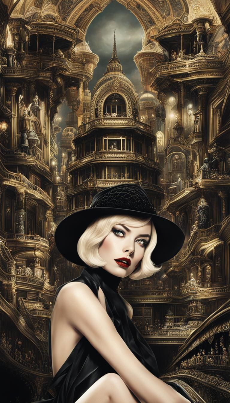 Fashion Portraits in Surrealist Illustrative Style