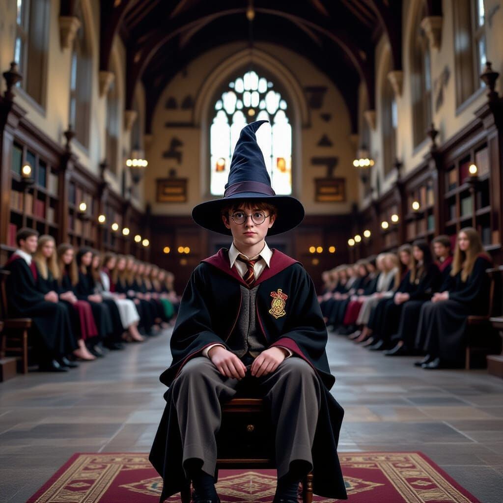 Ron Weasley's Sorting Hat Ceremony in Great Hall