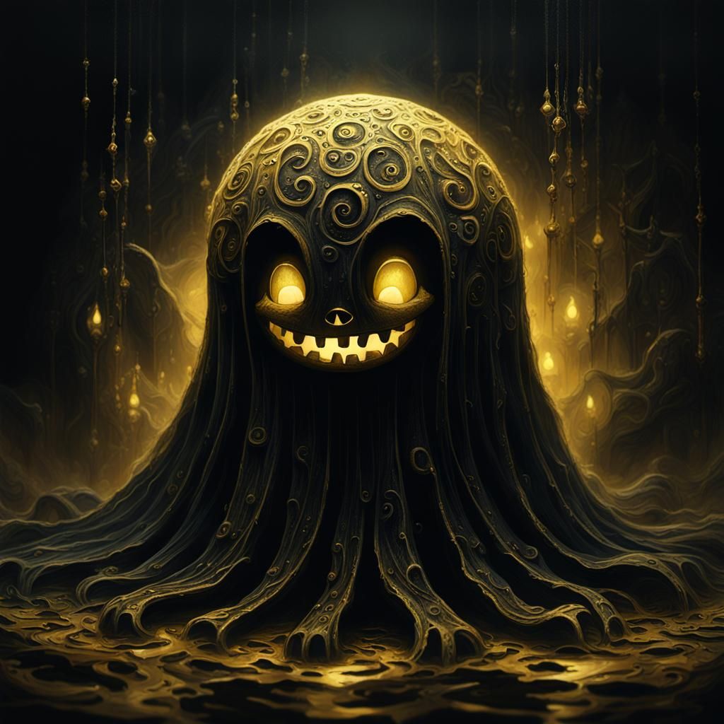 Cute Ghost in Dark Fantasy Concept Art