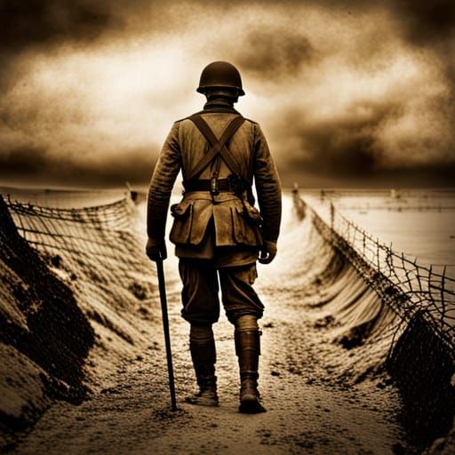 Eerie Ghost in World War I Battlefield Photo