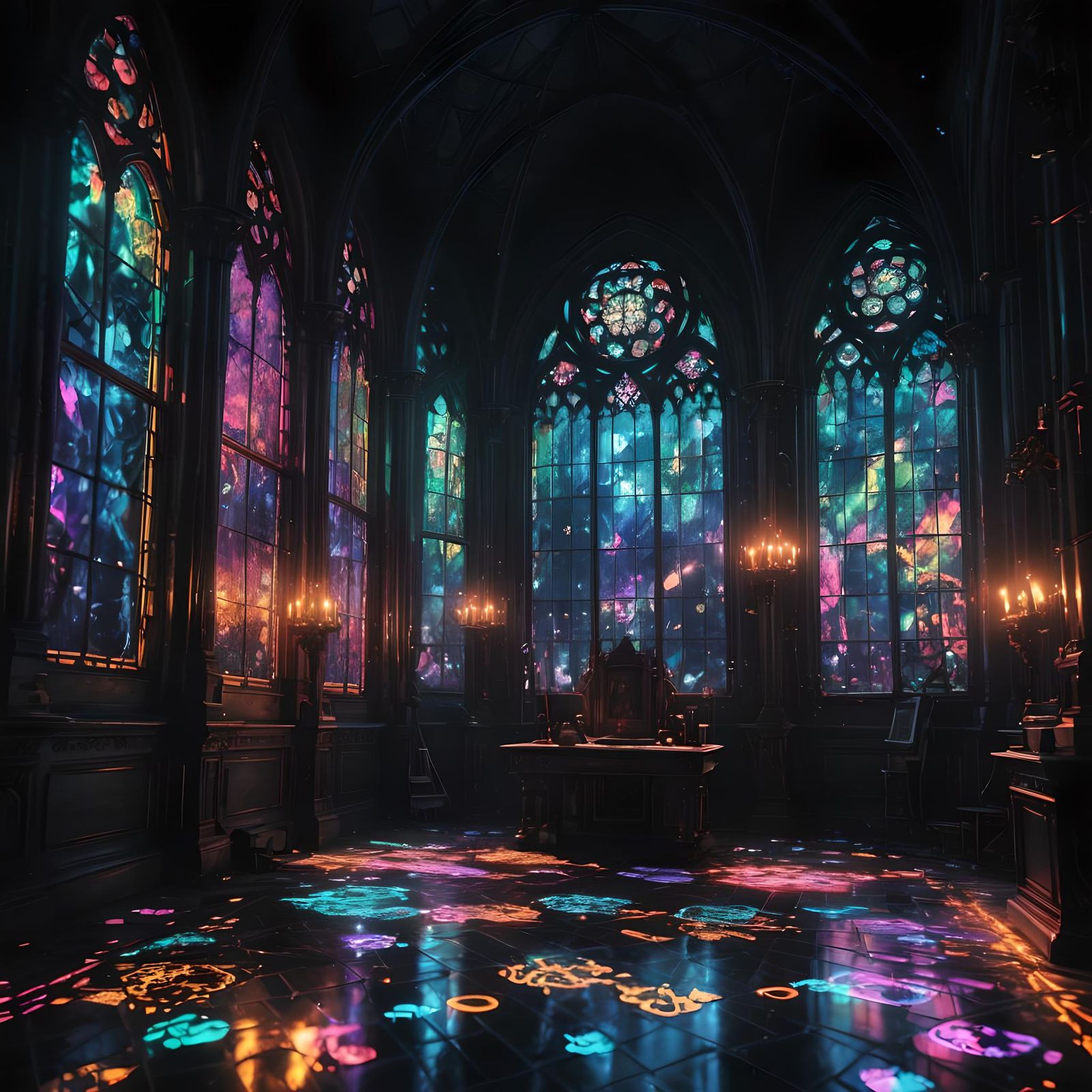 Gothic Dreamcore: A Neon-Lit Liminal Space