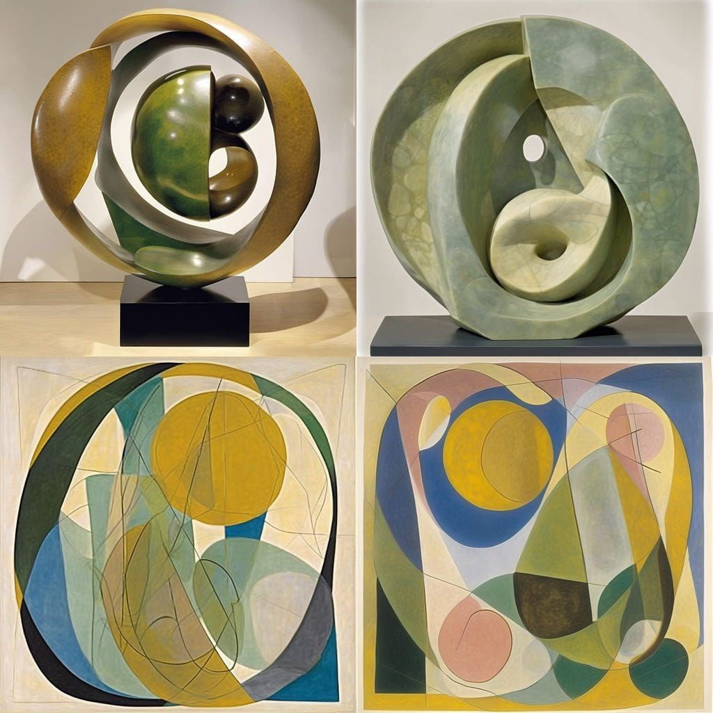 Abstract Organic Sculpture in Modern Style