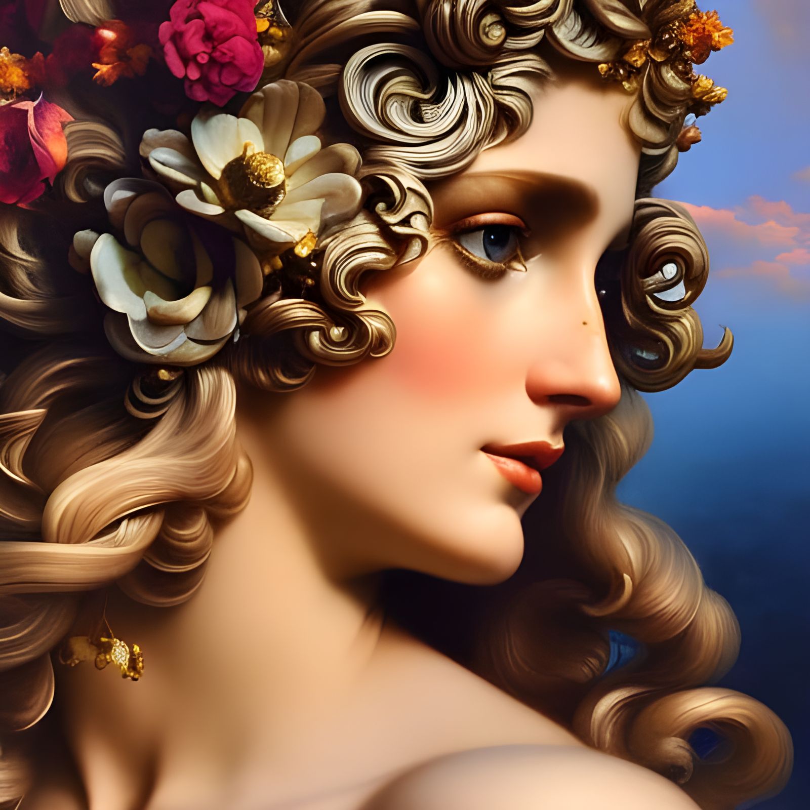 Modern Venus de Milo in Rococo Style