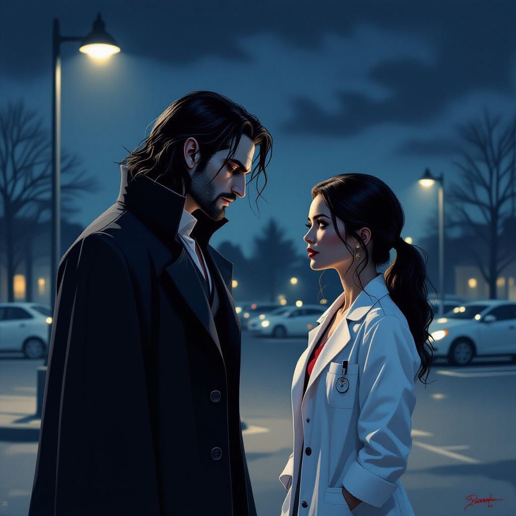 Brooding Vampire Enthrallled By Doctor's Compassion