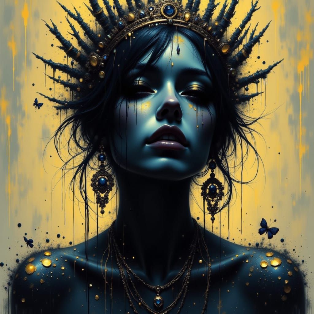 Abstract Shapes and Textures in Bold Composition