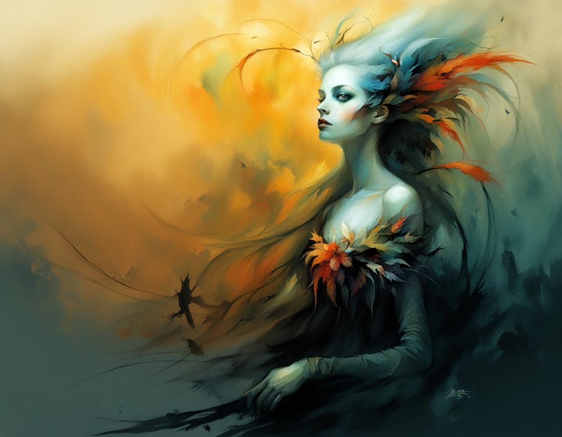 Dreamlike Figurative Art with Symbolic Elements