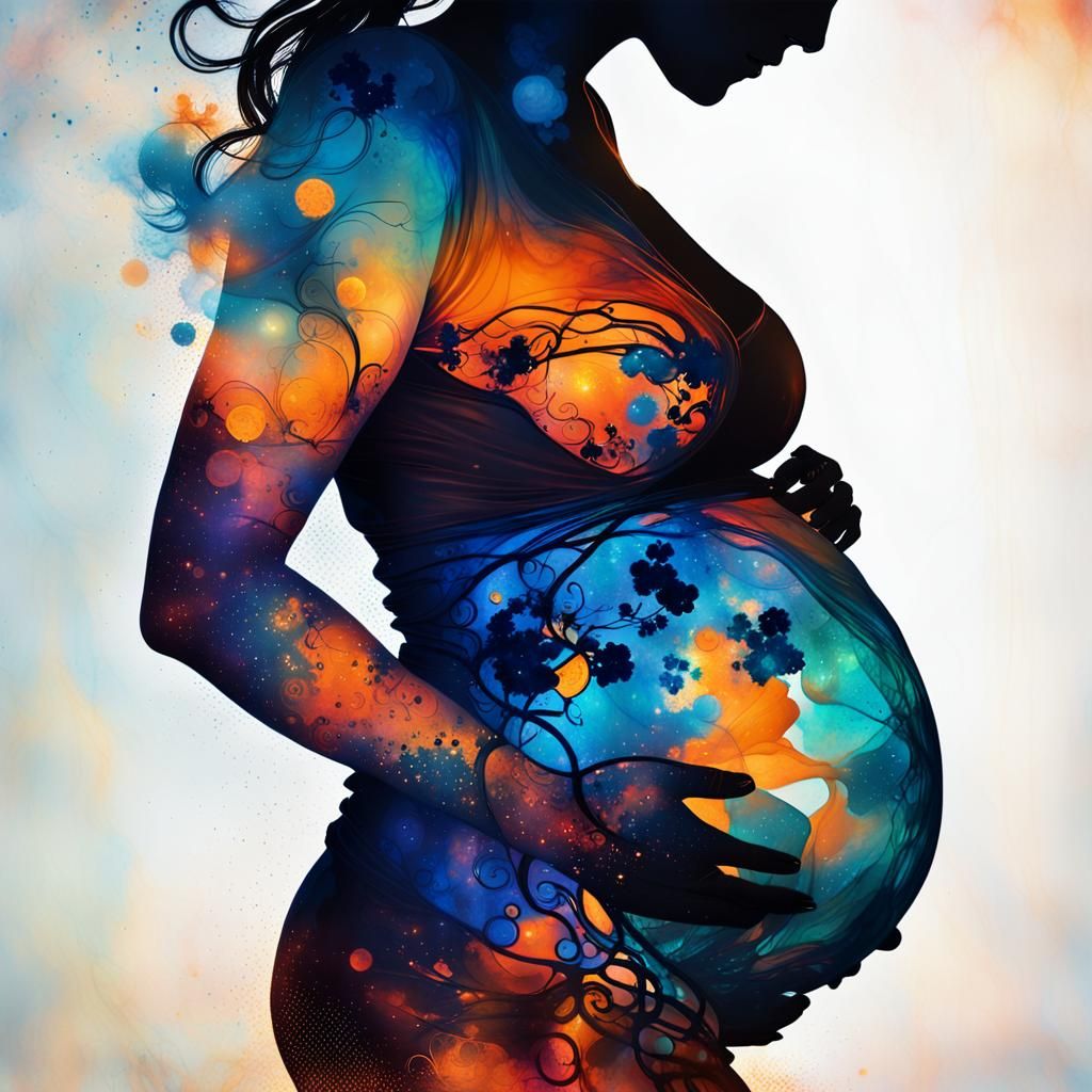 Double exposure, motherhood