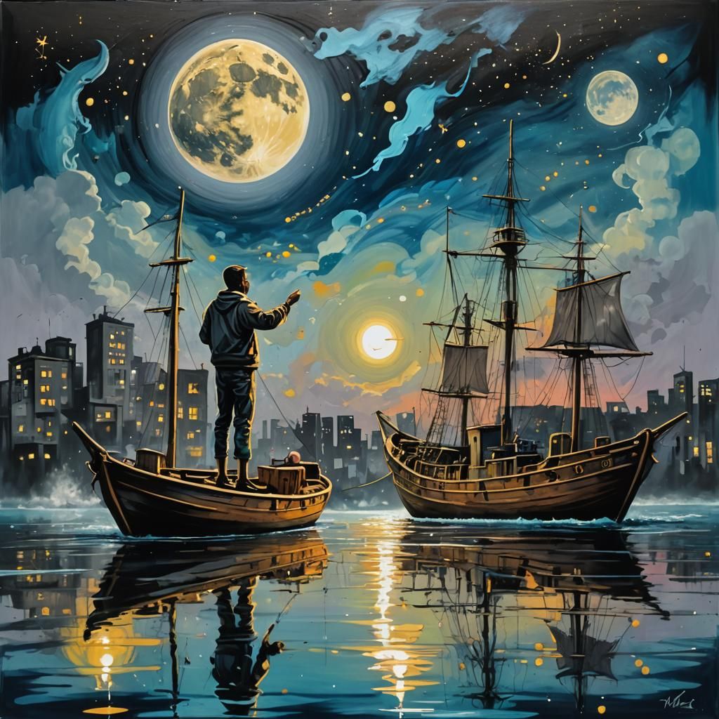 Youthful Reflection on the Ocean: Graffiti Art