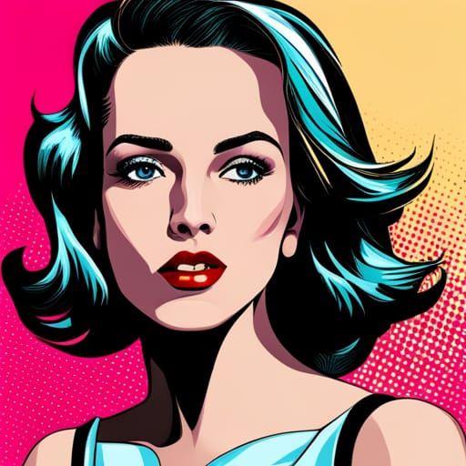 Girl in Pop Art Style
