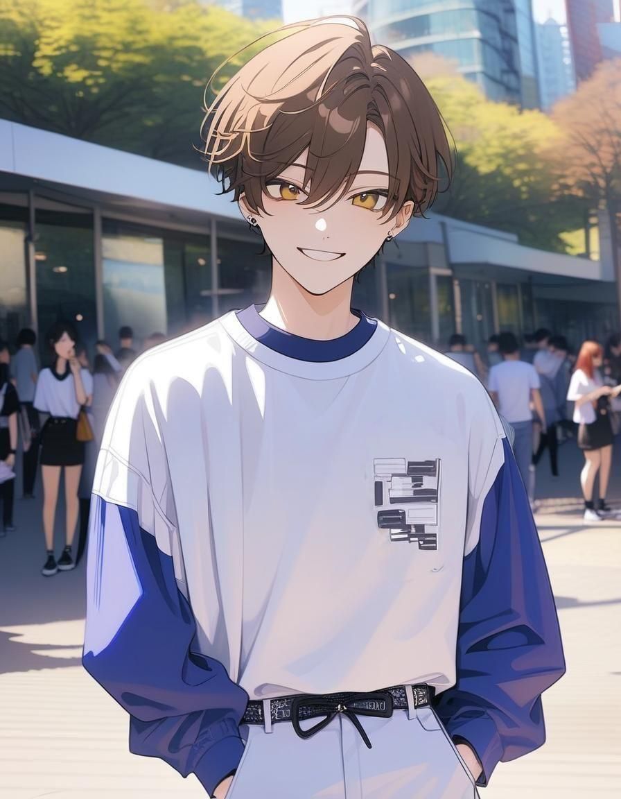 Anime Kpop Idol in Seoul Park