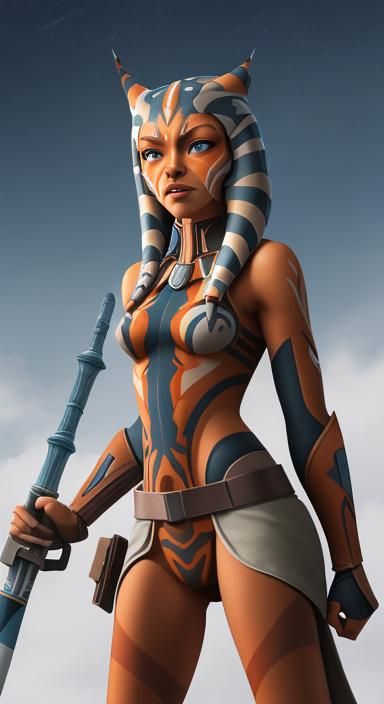 Ahsoka Tano as a Powerful Titan