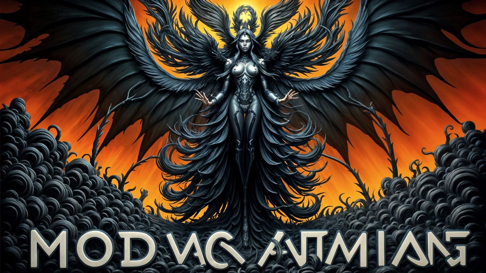 MOD FIESTA: A Typography-Focused Word Art Design