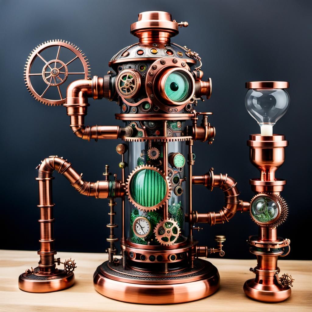 Intricate Steampunk Bong Inspired by Beetlejuice
