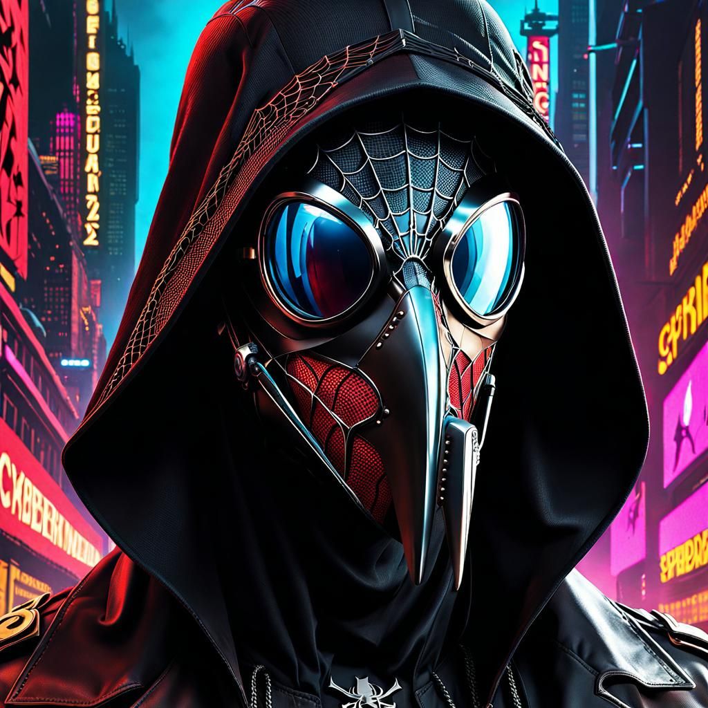 Spider-Man plague doctor