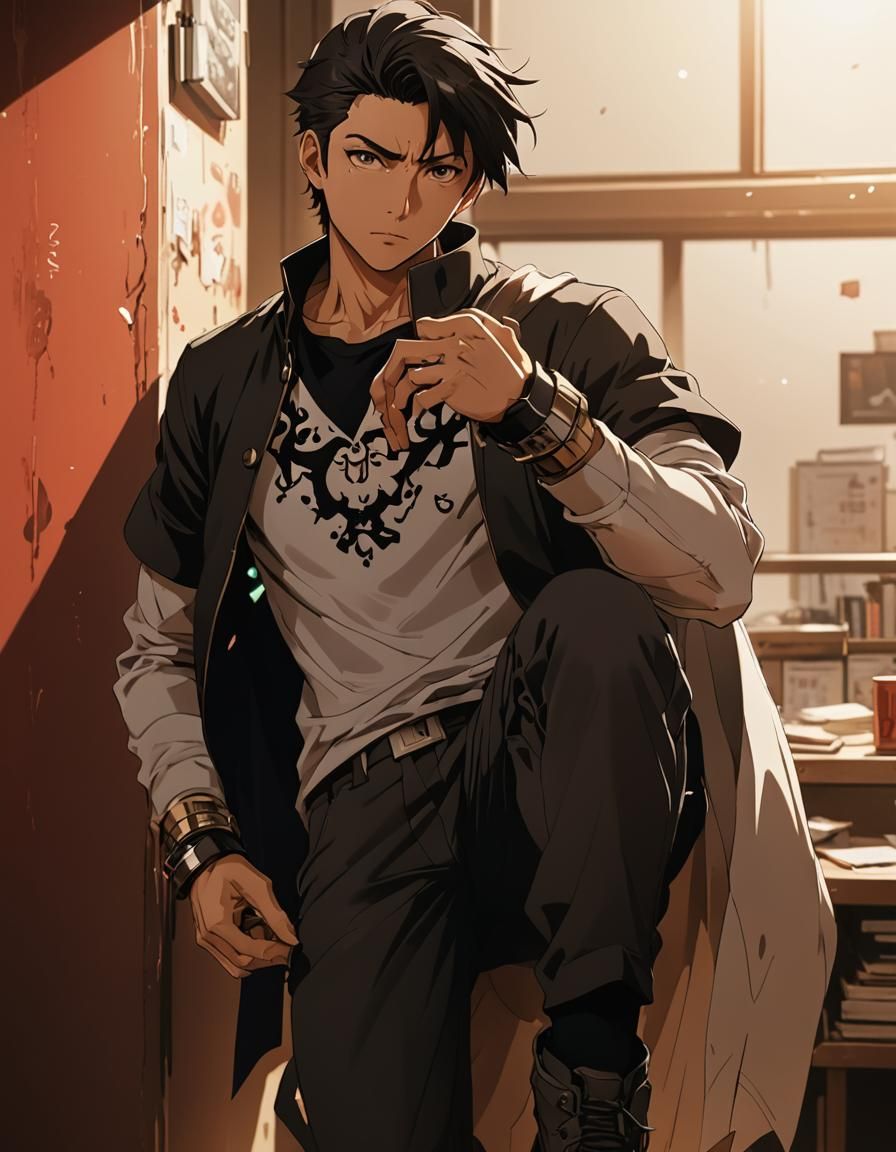 Cel-Shaded Anime Manga Scan in Studio Trigger Style