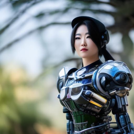 Cybernetic Arden Cho in Symbiotic World