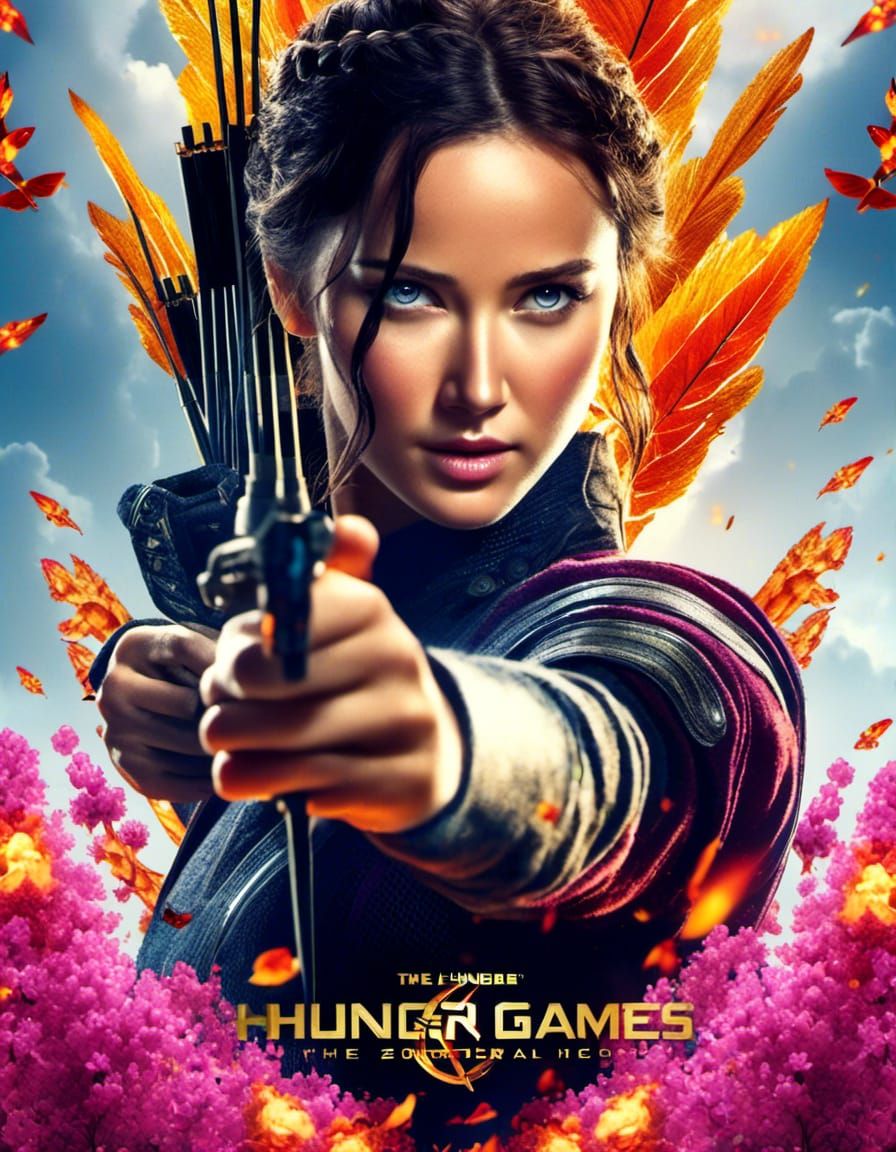 Hunger Games Movie Poster in Lifelike 8K