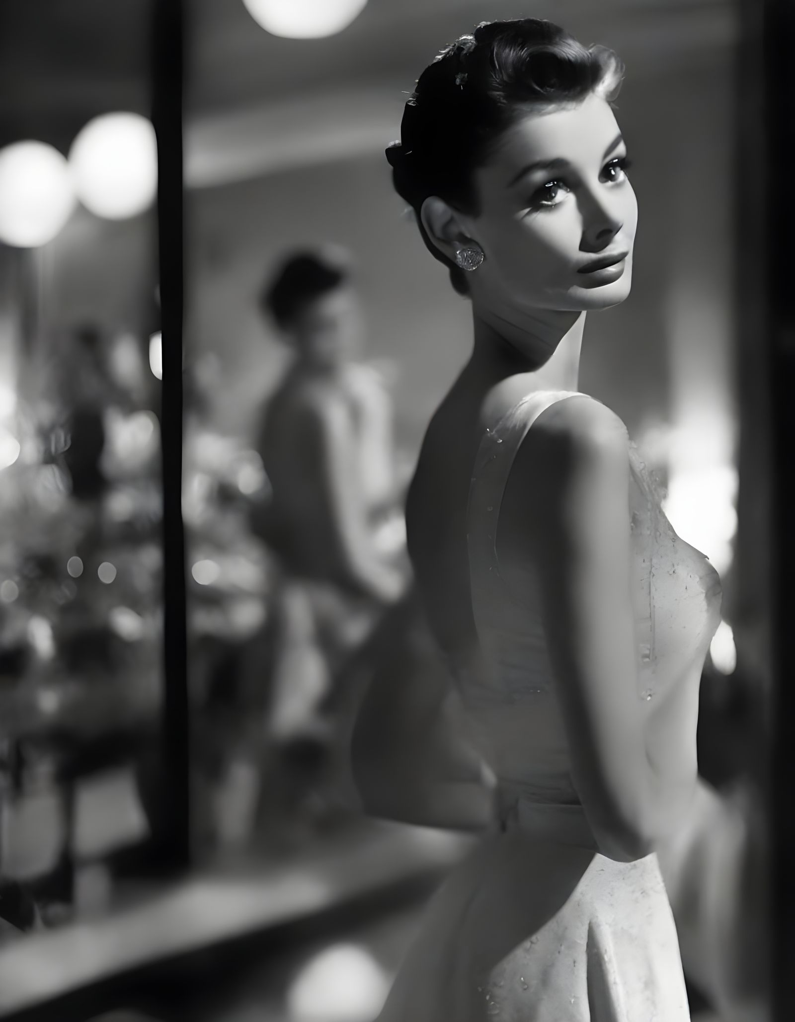 Audrey Hepburn in Elegant 1950s Style