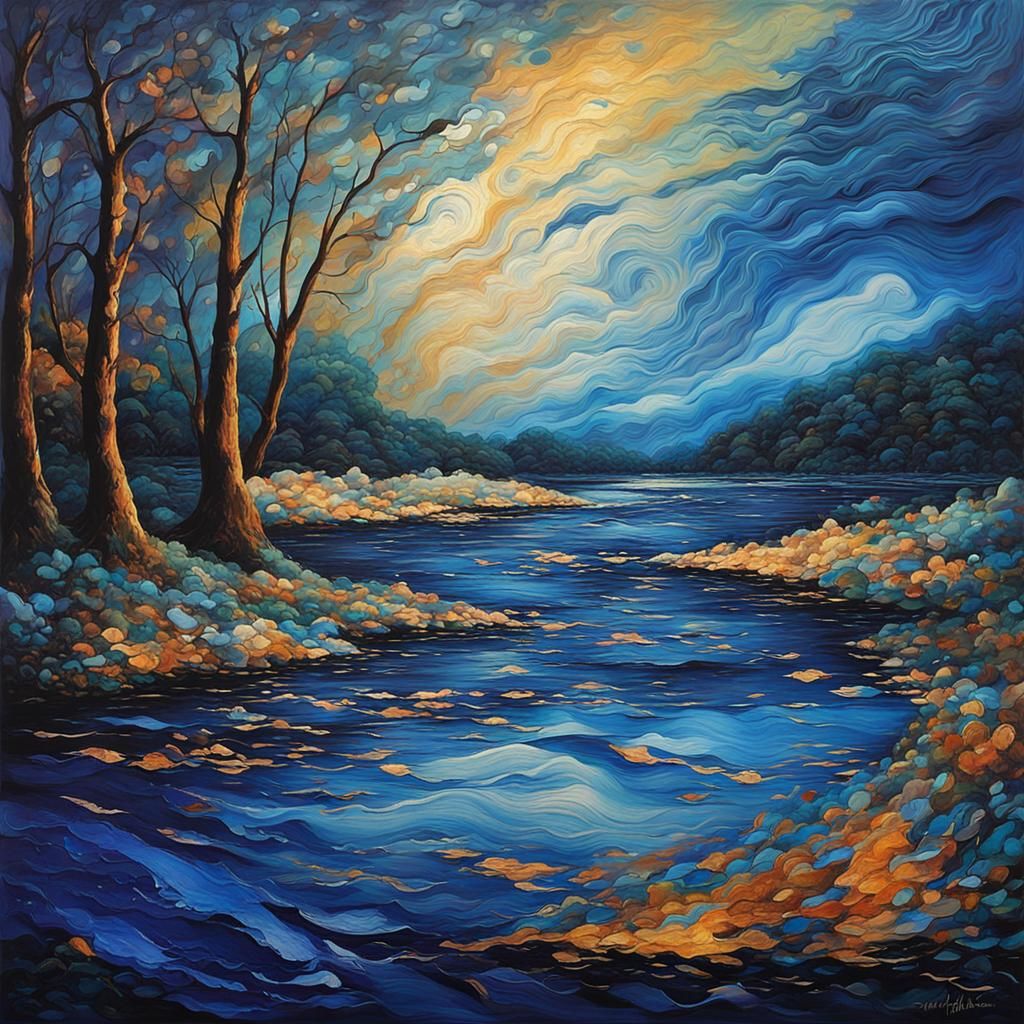 Abstract Portrait: Sky in Blue Eyes